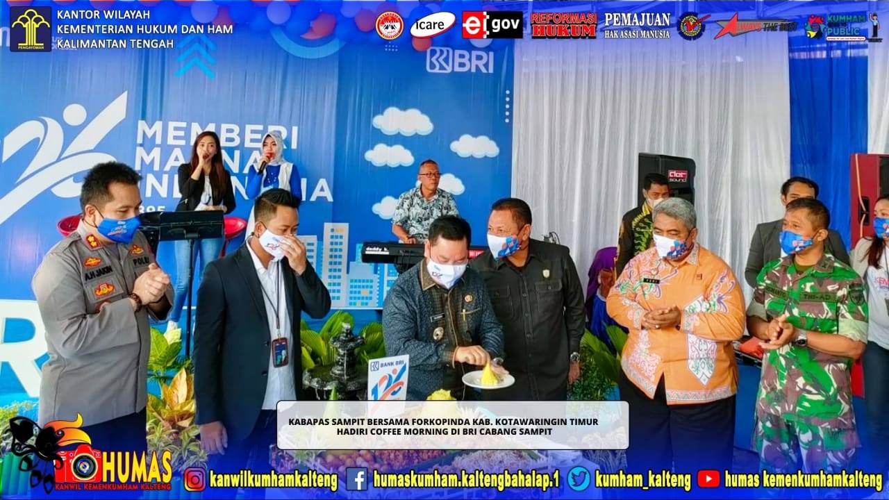 Kabapas bersama Forkopimda Kotim Hadiri Coffee Morning di BRI Cabang Sampit