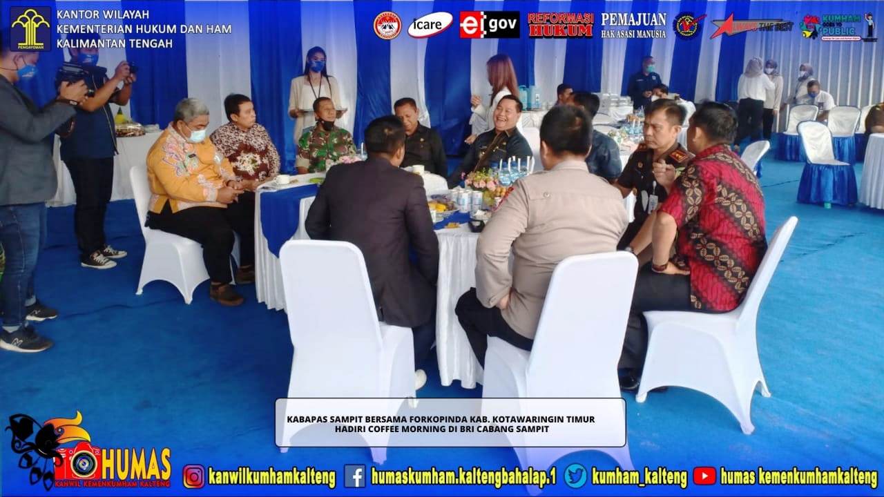 Kabapas bersama Forkopimda Kotim Hadiri Coffee Morning di BRI Cabang Sampit