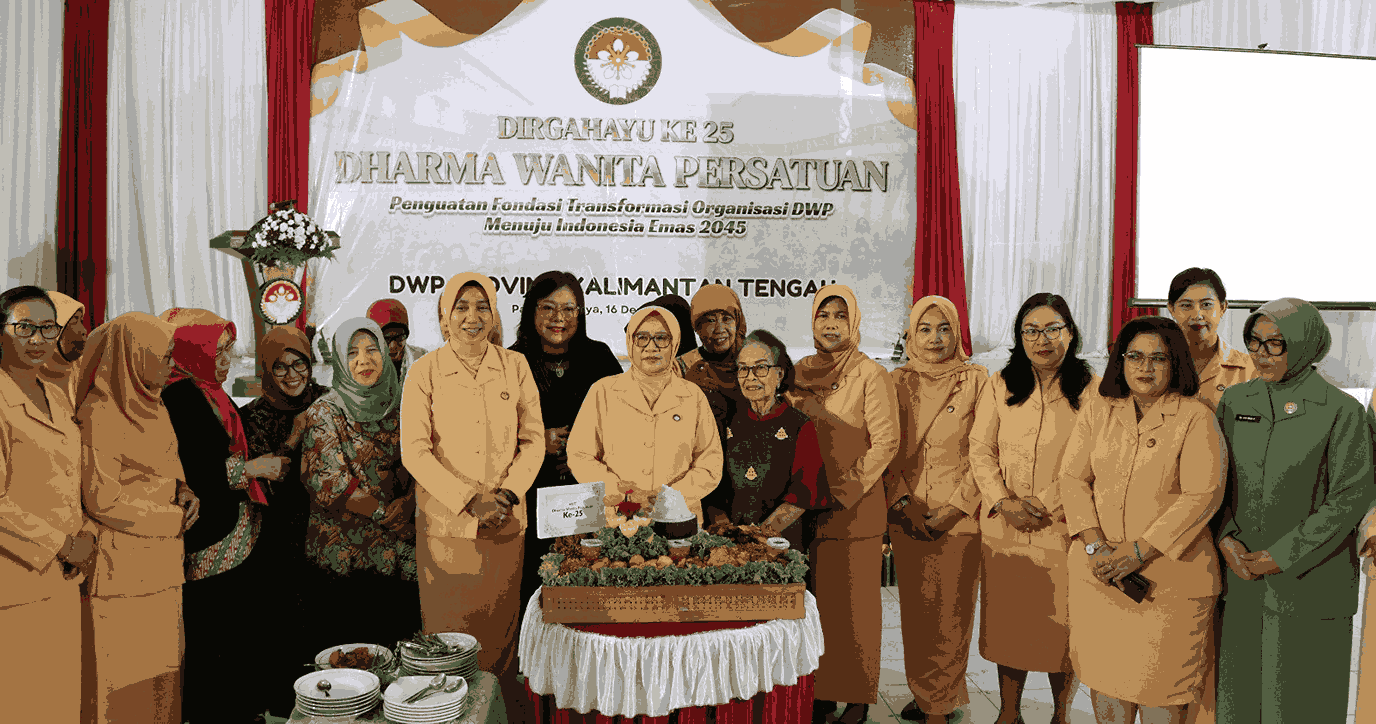 Hadiri Perayaan HUT ke-25 DWP, Kepala BKD Prov. Kalteng : Tingkatkan Peran Perempuan Menuju Indonesia Emas 2045