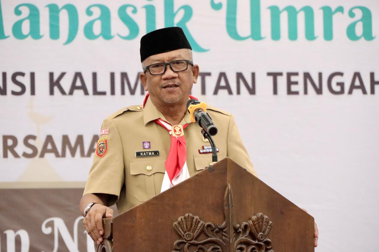 Plt Sekda M Katma F Dirun Lepas Keberangkatan 100 Jamaah Umrah PT Jihan Nur Jaya