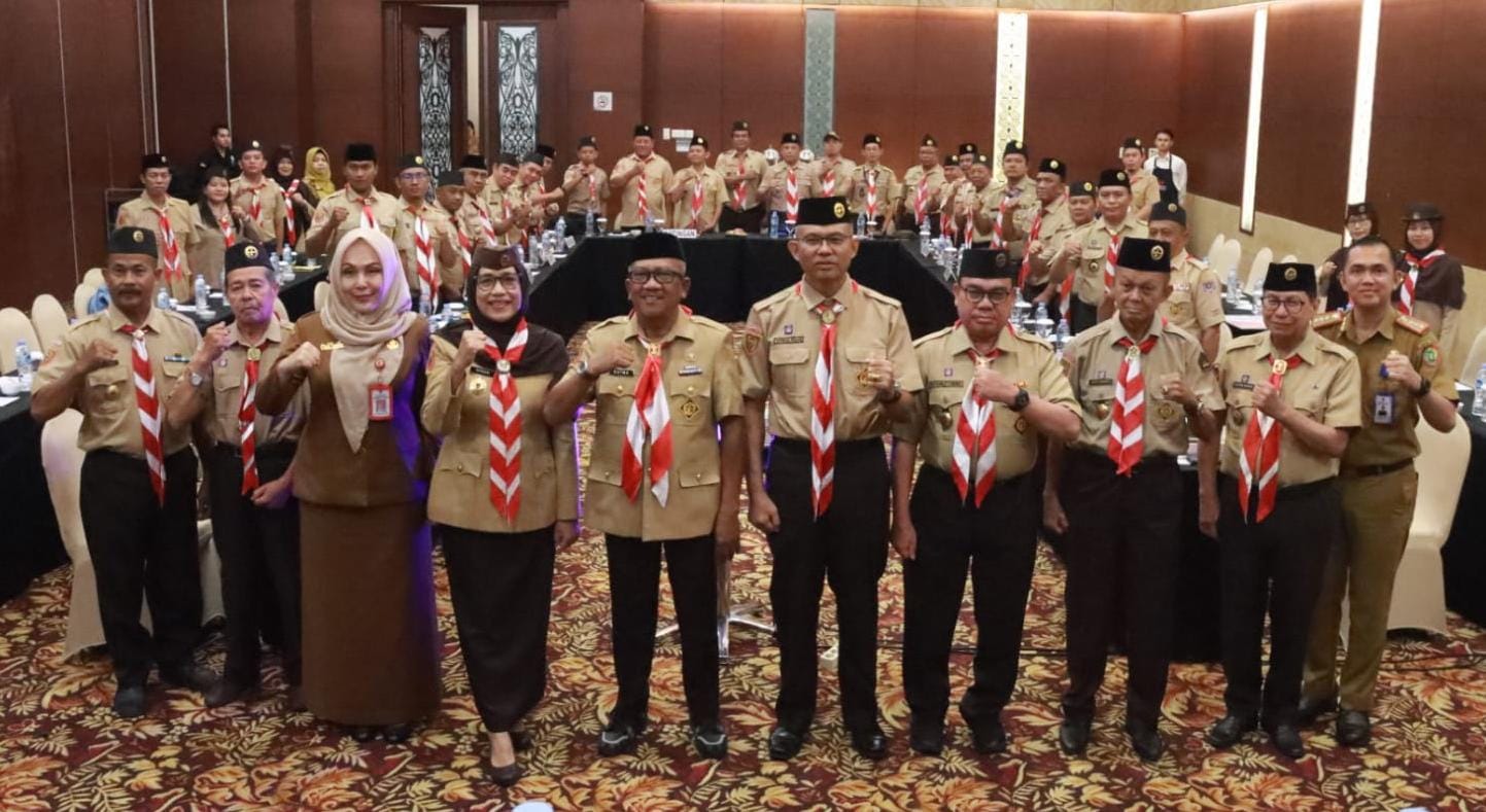 Plt Sekda M Katma F Dirun Buka Rakor Pimpinan Kwartir Daerah dan Kwartir Cabang se-Kalteng
