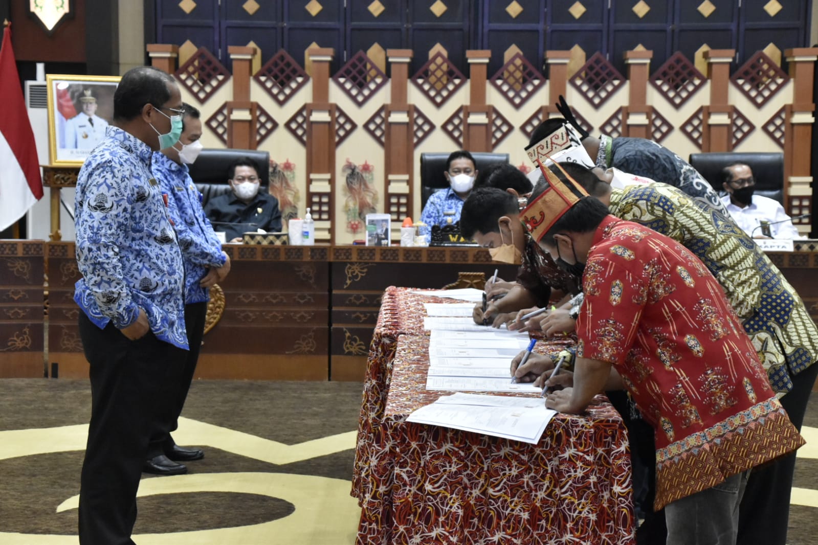Wagub Kalteng Hadiri Kick Off Penandatanganan Kontrak Barang dan Jasa Secara Serentak di Prov. Kalteng Tahun 2022