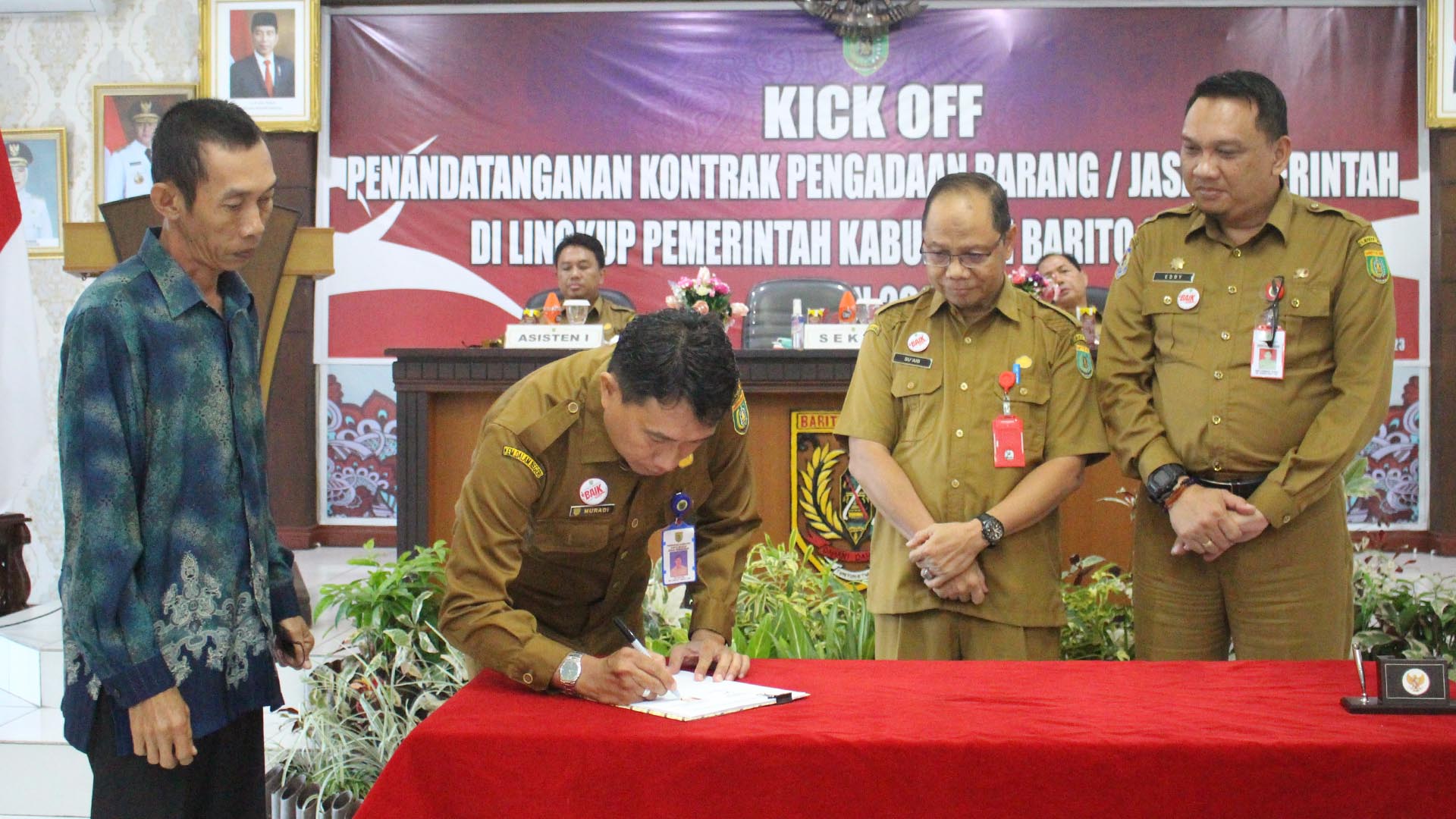 Pemkab Barsel Gelar Kick Off Penandatanganan Pengadaan Barang/Jasa