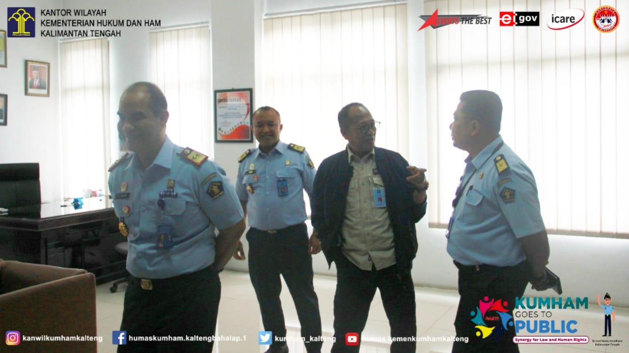 Sekretaris Inspektorat Jenderal Kemenkumham RI Kunjungi Kanwil Kemenkumham Kalteng