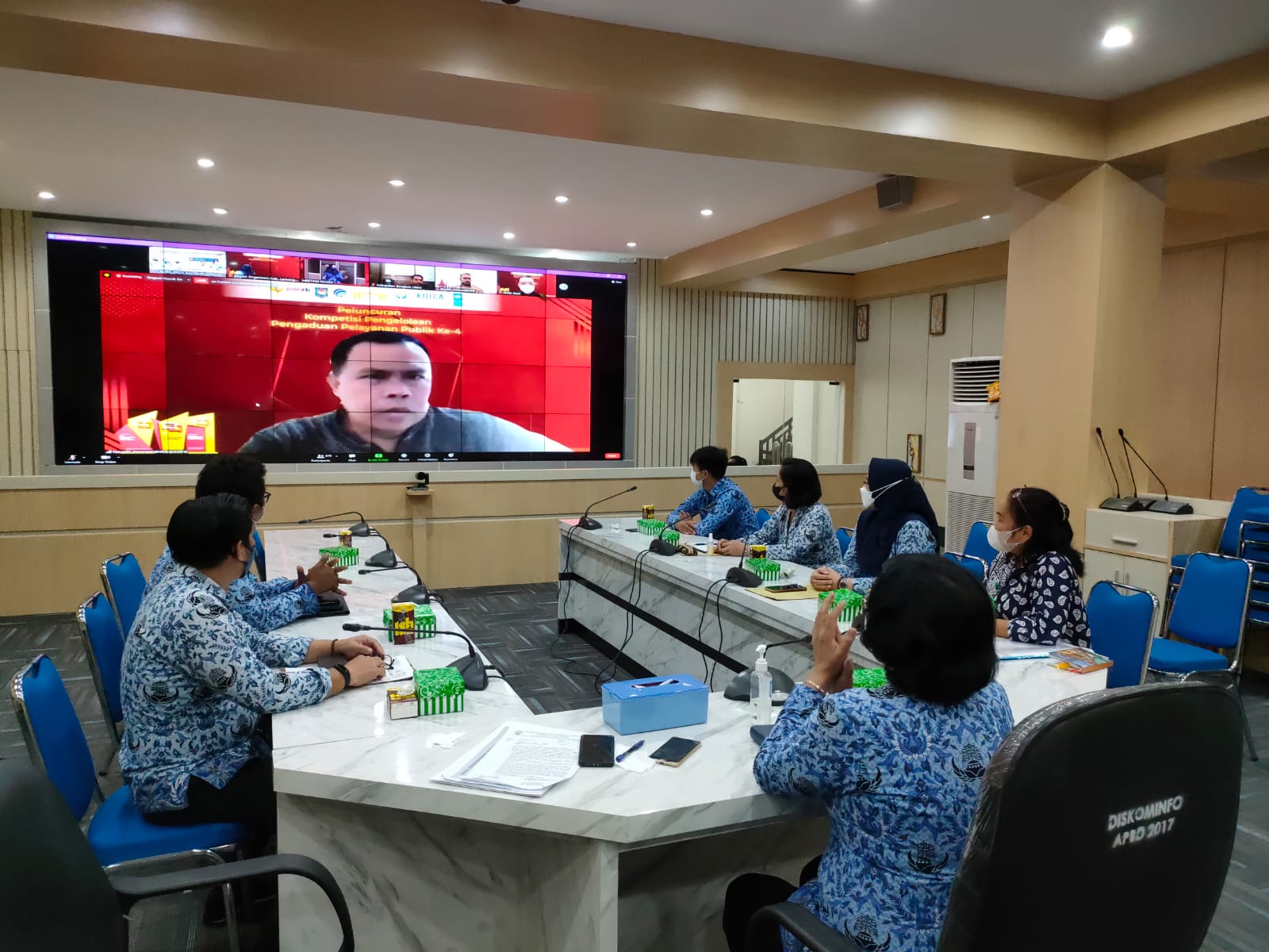 Pemprov. Kalteng Hadiri Acara Launching/Sosialisasi Kompetisi Pengelolaan Pengaduan Pelayanan Publik Tahun 2021
