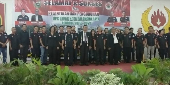 Pengurus GEPAK Kota Palangka Raya Dikukuhkan
