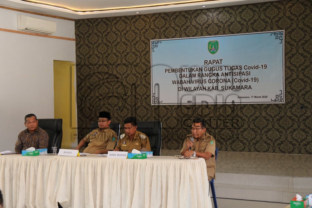 BPBD Kabupaten Sukamara Rapat Pembentukan Gugus Tugas Covid-19