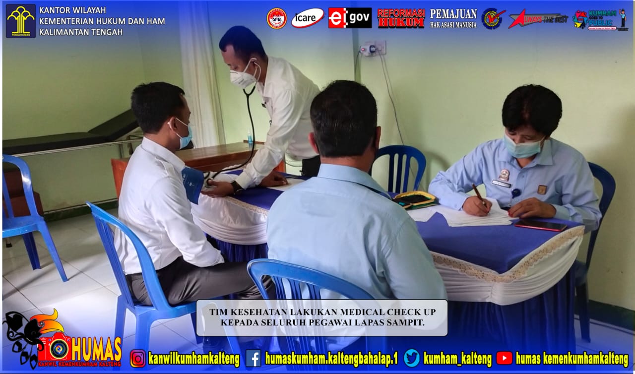Pegawai Lapas Sampit Lakukan Medical Check Up