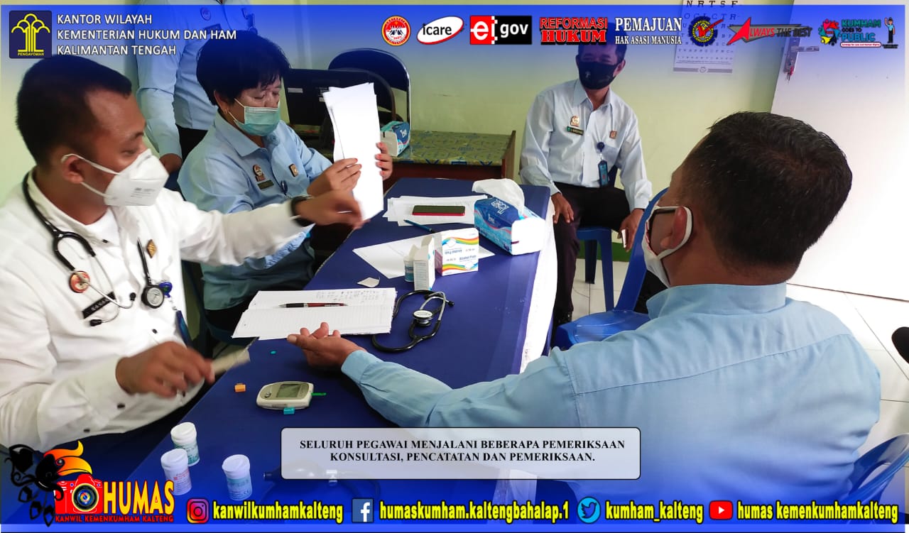 Pegawai Lapas Sampit Lakukan Medical Check Up