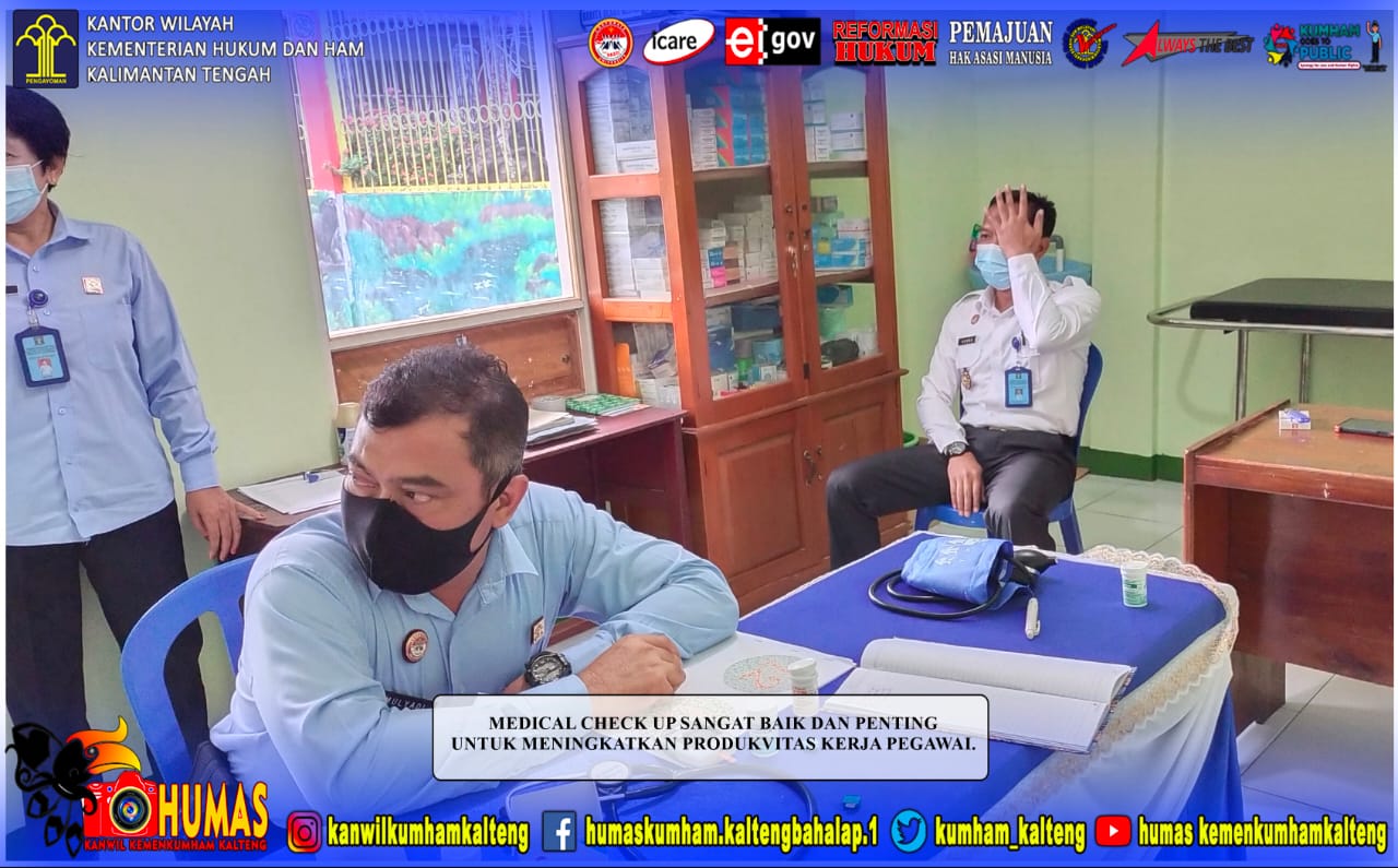 Pegawai Lapas Sampit Lakukan Medical Check Up