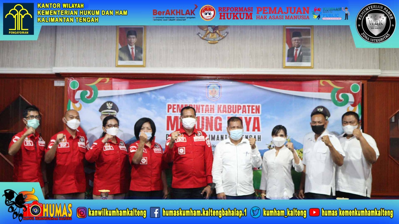 Dorong Kabupaten/Kota Peduli Aksi HAM, Kemenkumham Kalteng Lakukan Koordinasi ke Pemda Murung Raya