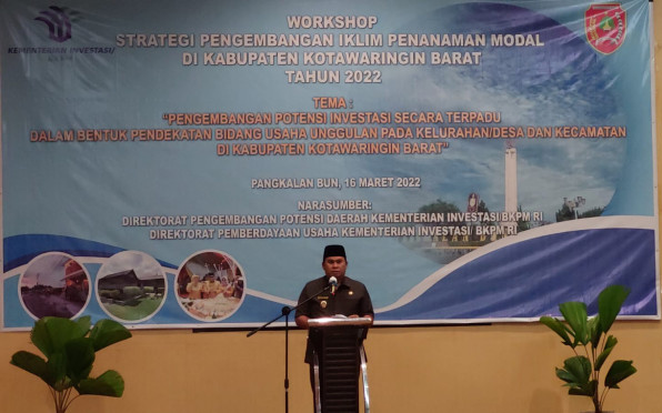 Kembangkan Potensi dan Peluang Investasi, DPMPTSP Kobar Gelar Workshop Strategi Pengembangan Iklim Penanaman Modal