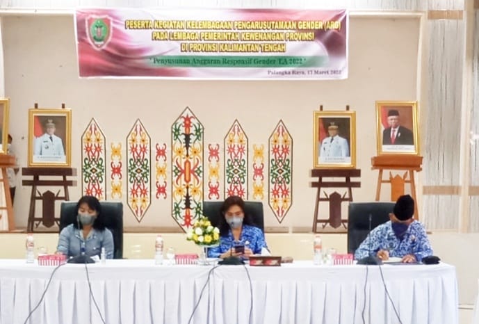 Plt. Kepala Dinas P3APPKB Kalteng Buka Kegiatan Pelembagaan Pengarusutamaan Gender Pada Lembaga Pemerintah Kewenangan Provinsi
