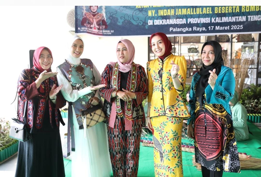 Ketua Dekranasda Kalteng Dampingi Kunjungan Kerja Ketua Persit Kartika Chandra Kirana Daerah XII/Tanjungpura