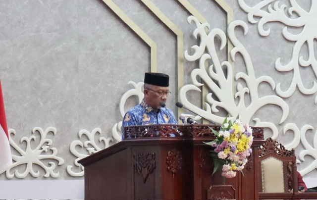 Hadiri Rapur ke-7 Masa Persidangan II Tahun Sidang 2025, Plt. Sekda Katma F. Dirun Sampaikan Pidato Gubernur Kalteng