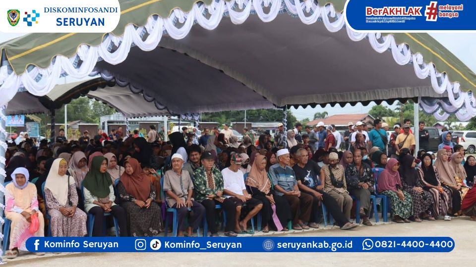 Bupati dan Wabup Seruyan hadiri Pasar Murah di Hanau, Gubernur Kalteng Gratiskan Paket Sembako di Seruyan