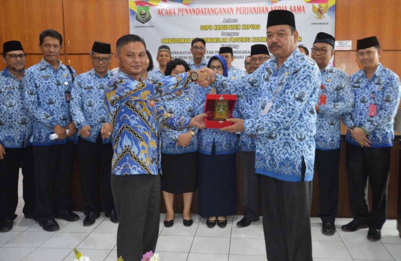 Pemkab Kapuas Jalin Kerja Sama Bersama Ombudsman RI 