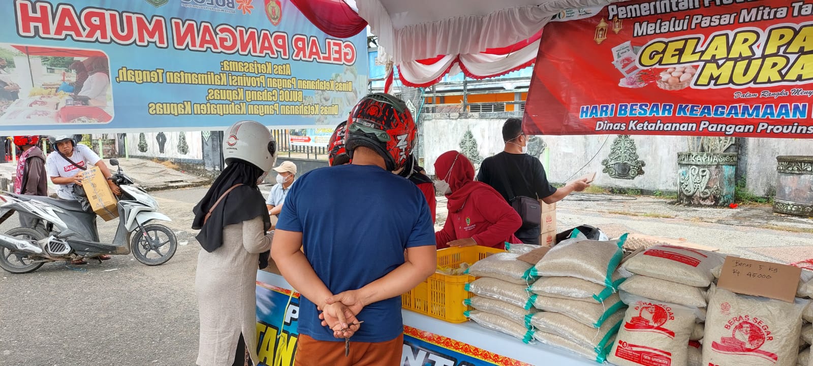 Puncak Safari Ramadan di Kapuas, Dinas Ketahanan Pangan Kalteng Adakan Gelar Pangan Murah