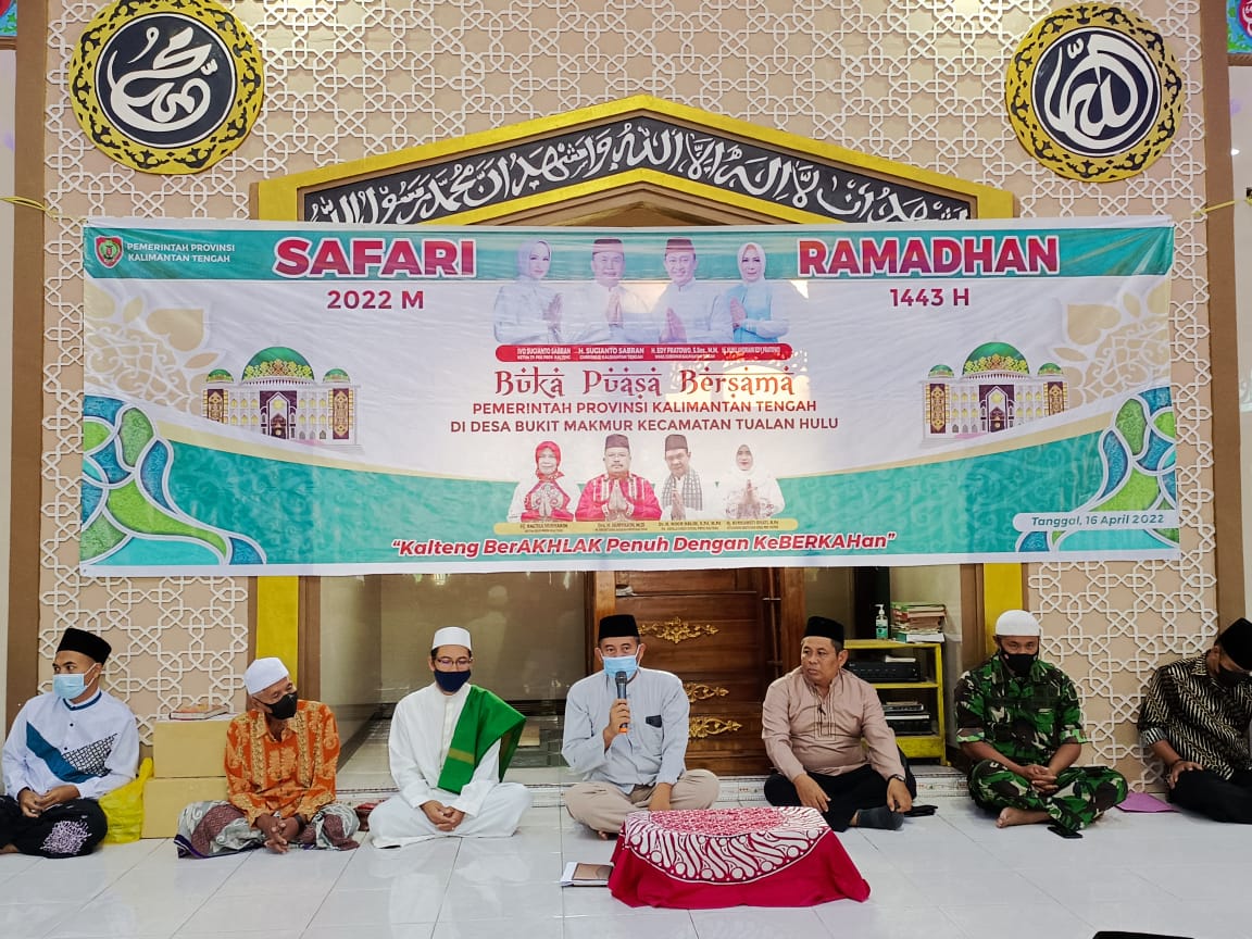 Tingkatkan Iman dan Taqwa di Bulan Suci, Pemprov Kalteng Safari Ramadan di Masjid Al Hidayah Bukit Makmur Kotim