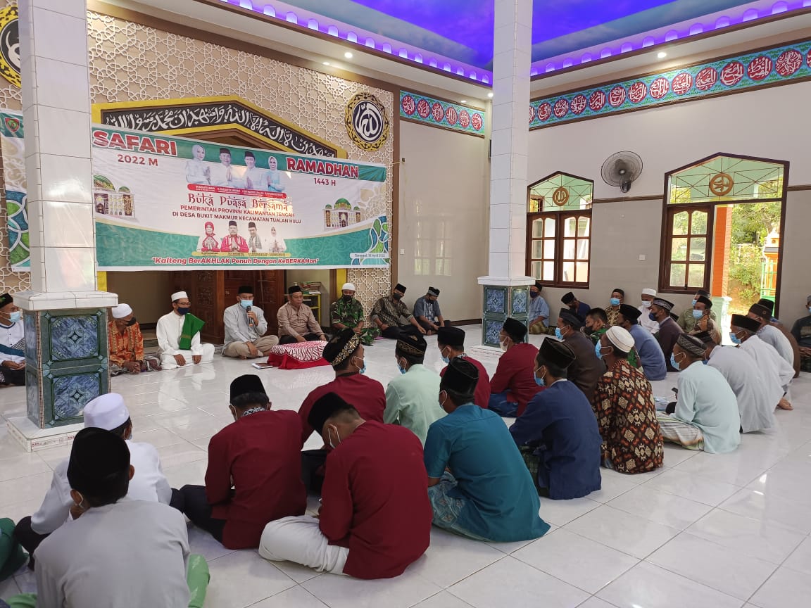 Tingkatkan Iman dan Taqwa di Bulan Suci, Pemprov Kalteng Safari Ramadan di Masjid Al Hidayah Bukit Makmur Kotim