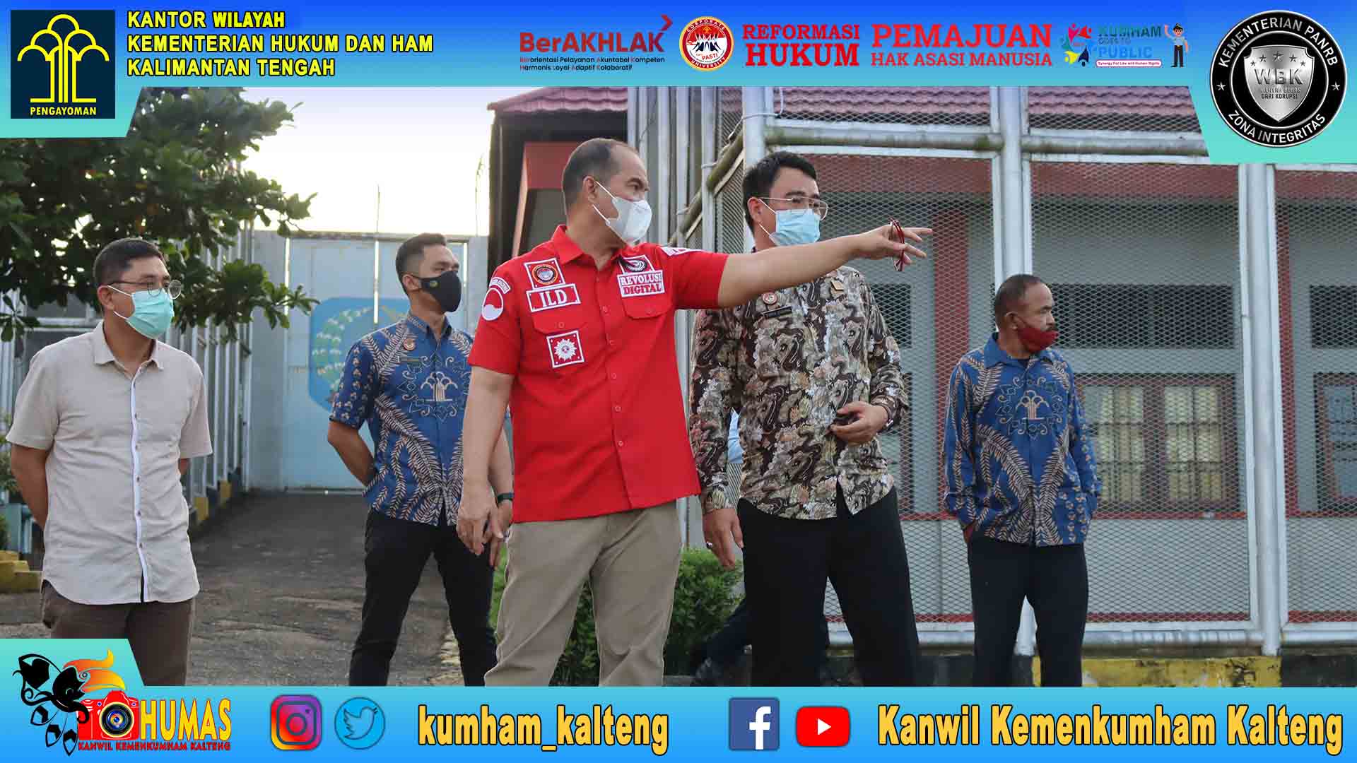 Kakanwil Tinjau Langsung Kesiapan Tugas Pengamanan Menjelang Hari Raya Idulfitri 1443 Hijriah di Rutan Tamiang Layang