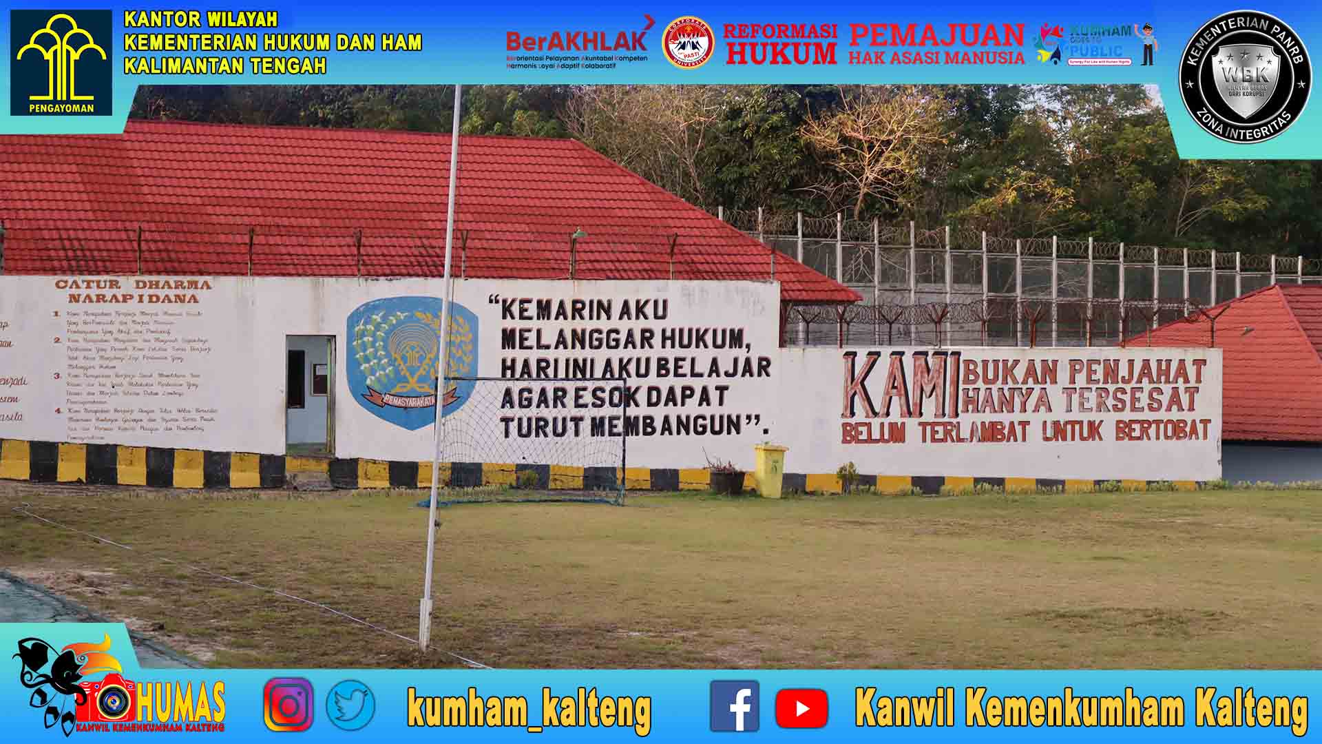 Kakanwil Tinjau Langsung Kesiapan Tugas Pengamanan Menjelang Hari Raya Idulfitri 1443 Hijriah di Rutan Tamiang Layang