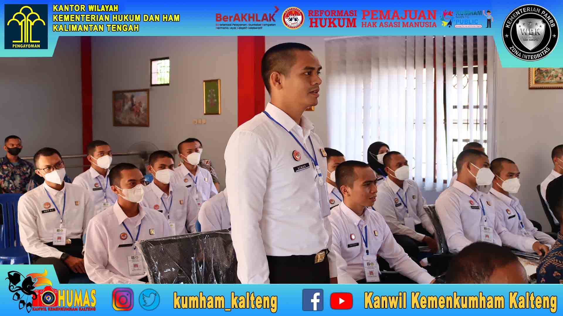 Kakanwil dan Kadiv YankumHAM Berikan Penguatan pada Orientasi CPNS Rutan Tamiang Layang