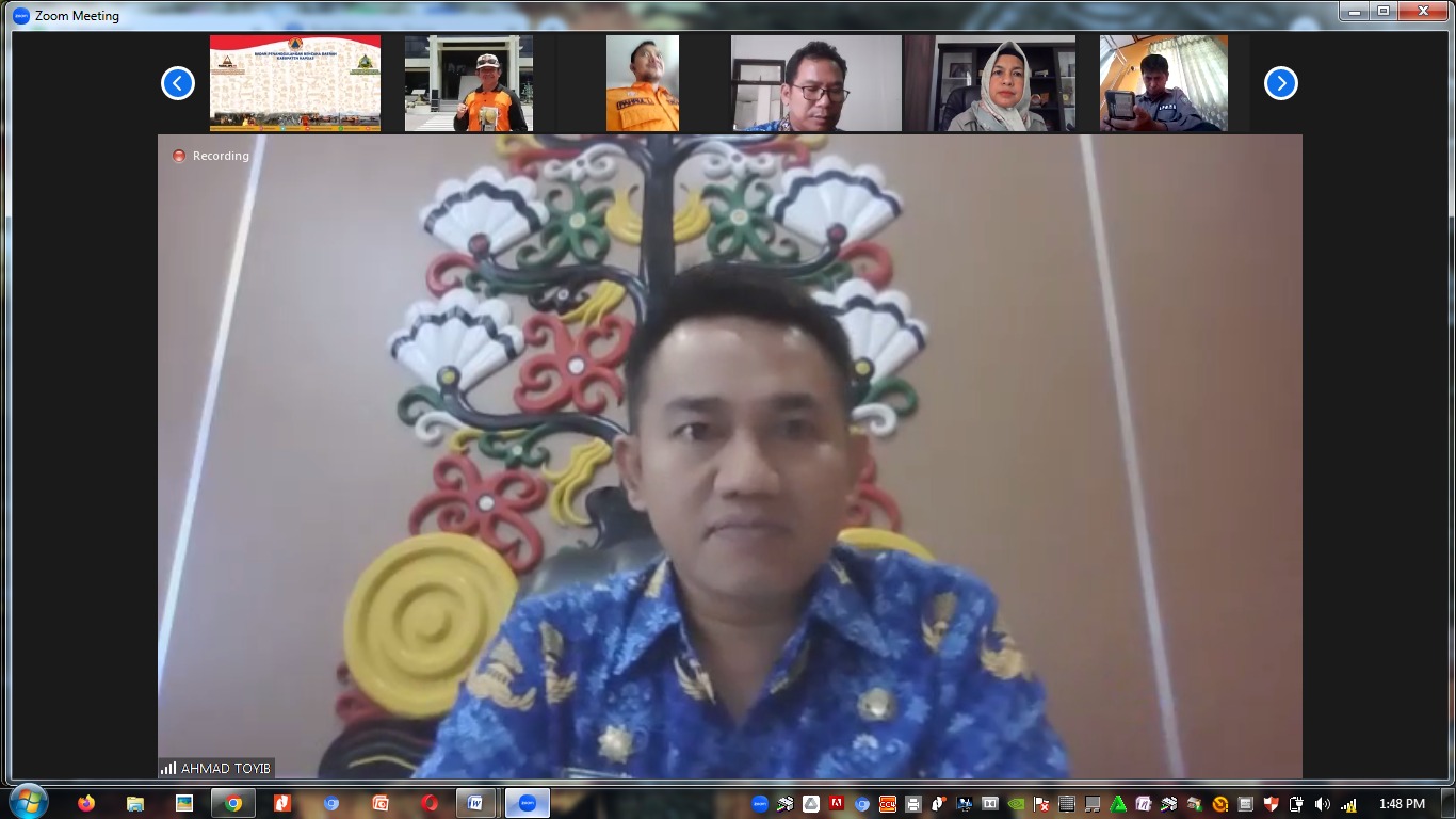 Antisipasi Bencana Hari Raya Idulfitri, BPBPK Prov. Kalteng Gelar Rapat Virtual