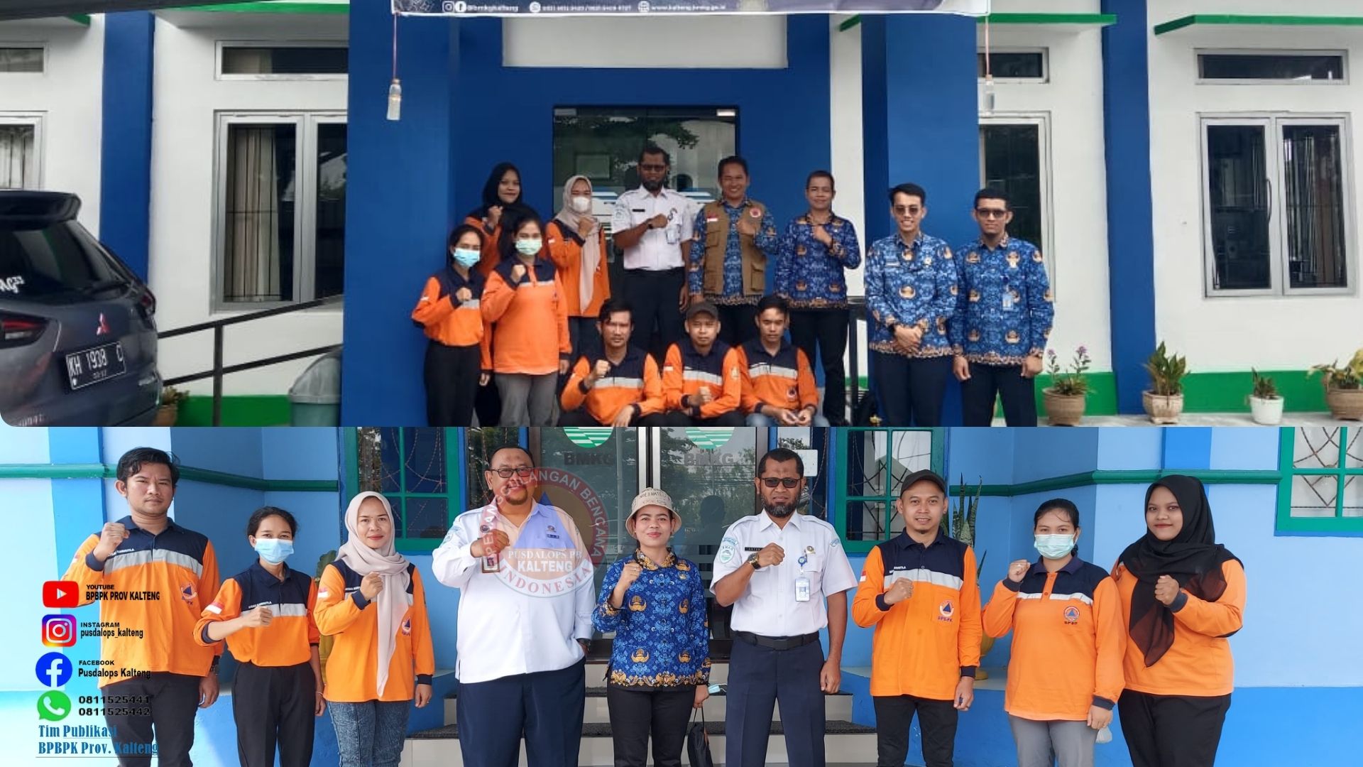 Tim Data Pusdalops-PB Kunjungi BMKG Tjilik Riwut Palangka Raya