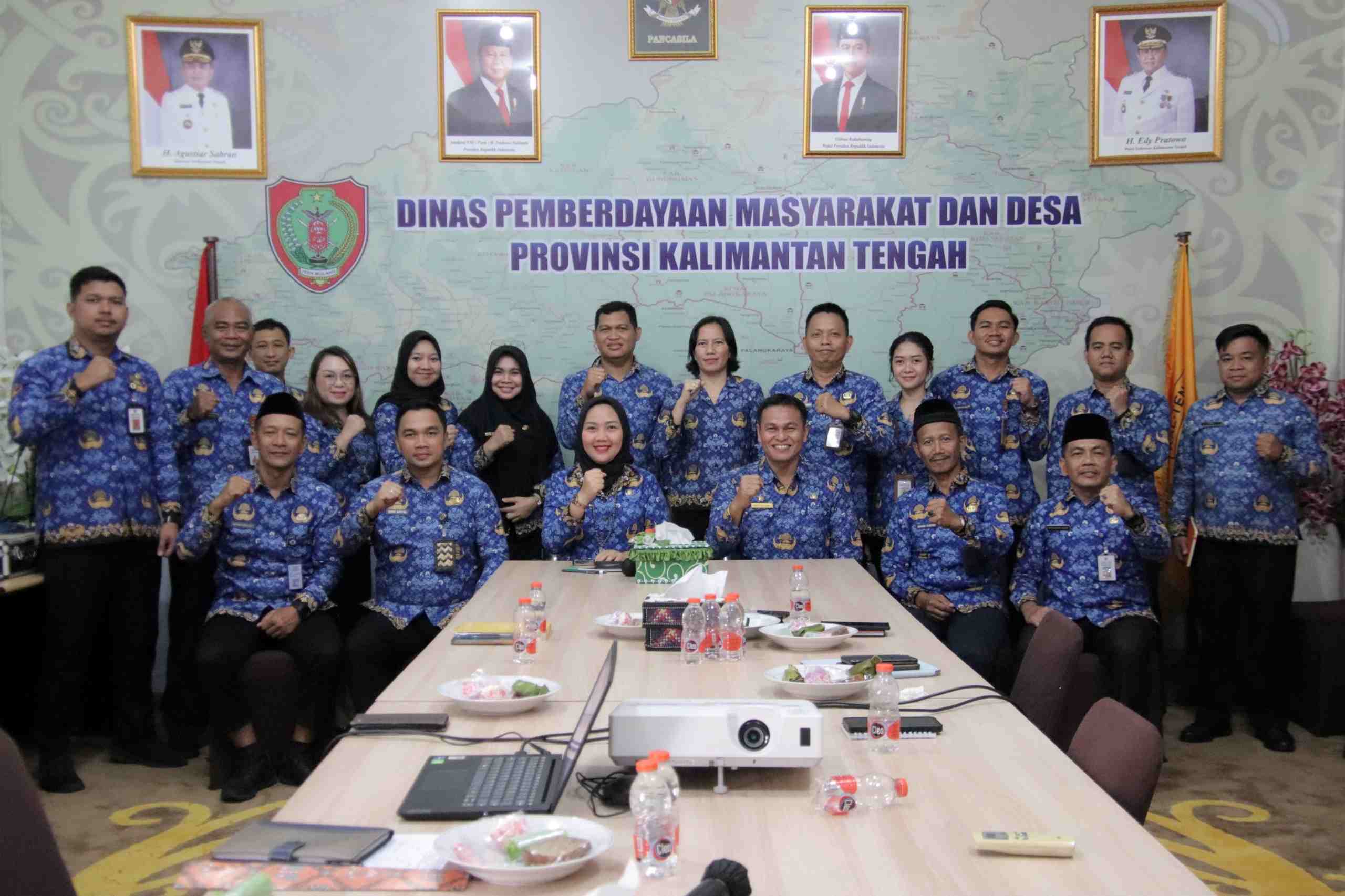 Dinas PMD Prov. Kalteng Terima Kunjungan BPBD Prov. Kalteng, Bahas Ketangguhan Desa dalam Penanggulangan Bencana