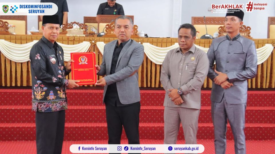 Wabup Seruyan Hadiri Paripurna DPRD, Terima Rekomendasi LKPJ 2025