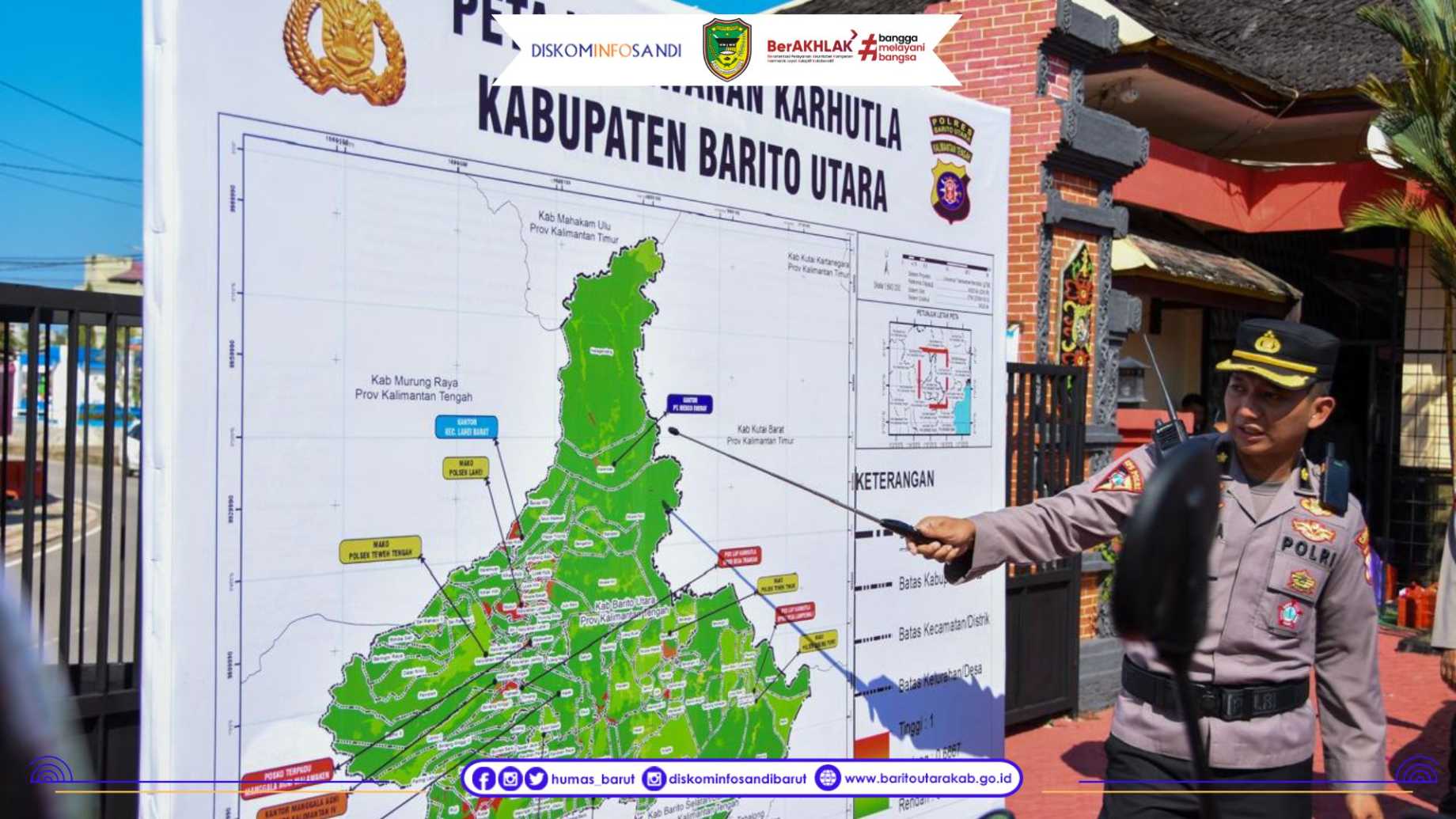 Antisipasi Ancaman El Nino Godzilla, Sekda Barito Utara Hadiri Apel Gelar Pasukan Karhutla di Mapolres