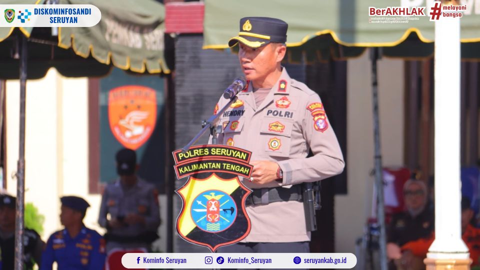 Siaga Hadapi Karhutla 2026, Polres Seruyan Gelar Apel Pasukan Antisipasi El Nino Ekstrem