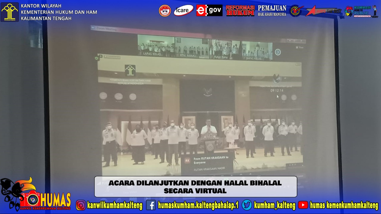 Lapas Pangkalan Bun Ikuti Apel Pagi Bersama Menteri Hukum dan HAM