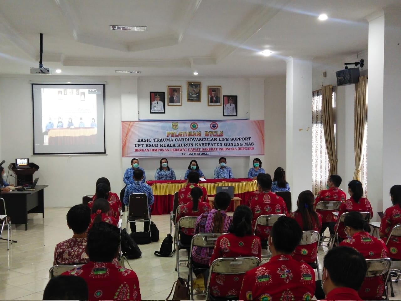 Bidang Keperawatan UPT RSUD Kuala Kurun Gelar Basic Trauma Life Support