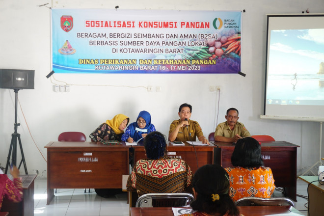Dorong Penganekaragaman Konsumsi Pangan, DPKP Kobar Gelar Sosialisasi B2SA