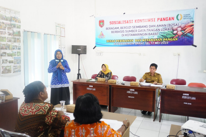 Dorong Penganekaragaman Konsumsi Pangan, DPKP Kobar Gelar Sosialisasi B2SA