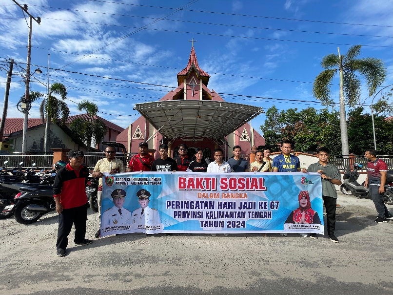 BKD Prov. Kalteng Lakukan Bakti Sosial Dalam Rangka Hari Jadi Kalteng Ke-67
