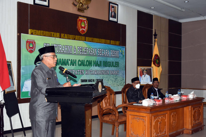 Sebanyak 61 Calon Jamaah Haji Asal Kobar telah Diberangkatkan