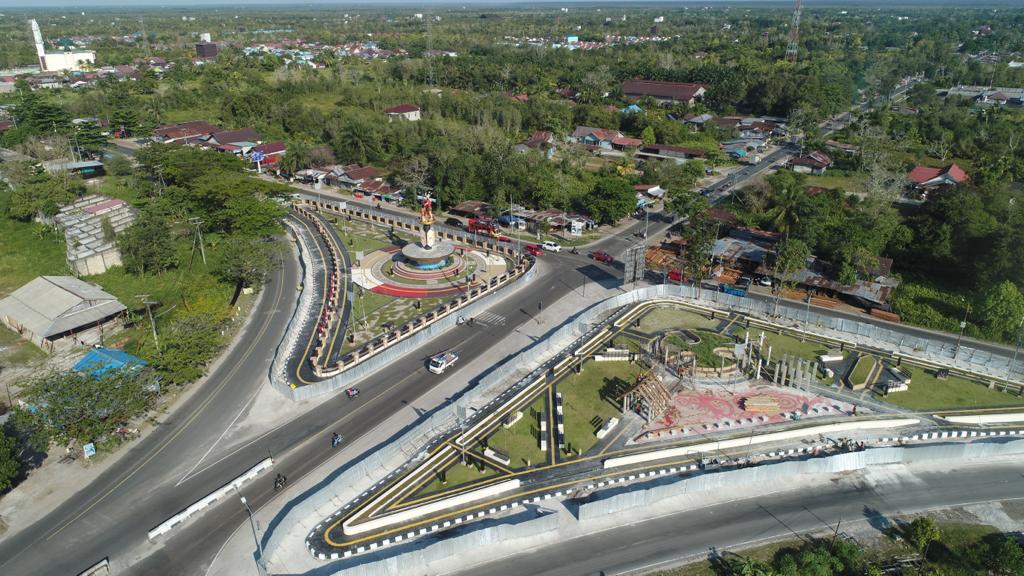 Setelah Renovasi, Bundaran Mahir Mahar Jadi Megah, Ideal Jadi Tugu Selamat Datang