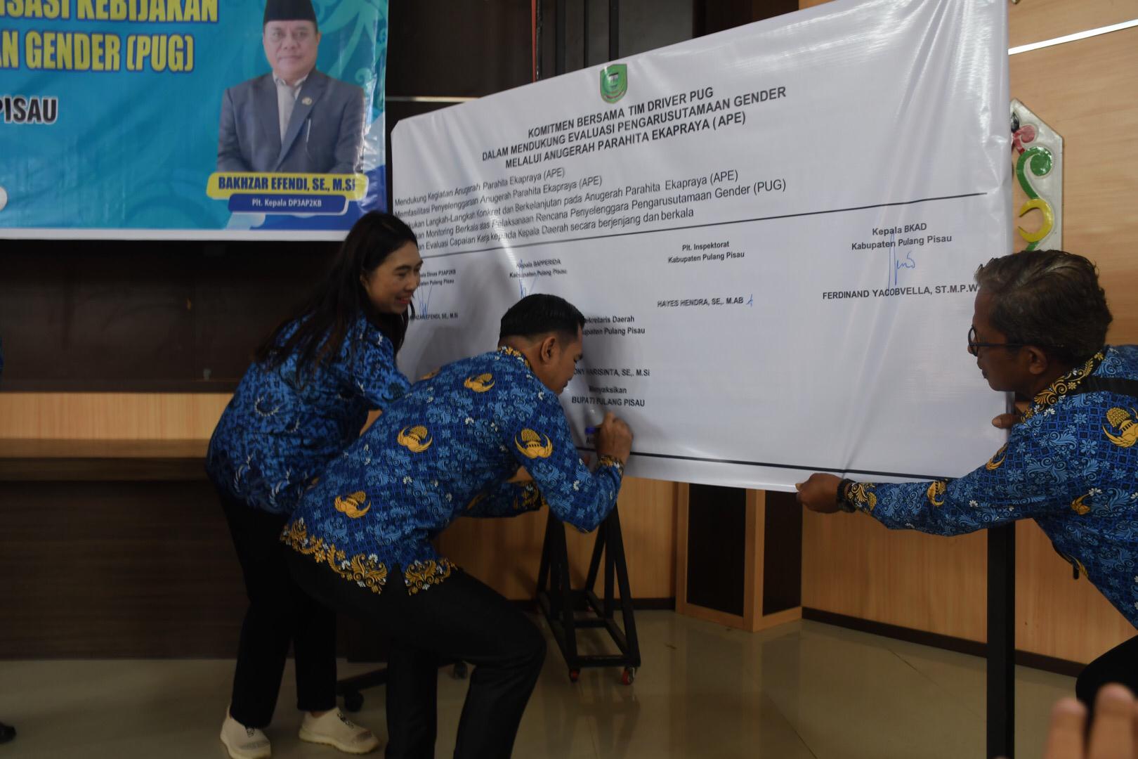 Bupati Pulang Pisau Dukung Pelaksanaan Kebijakan PUG