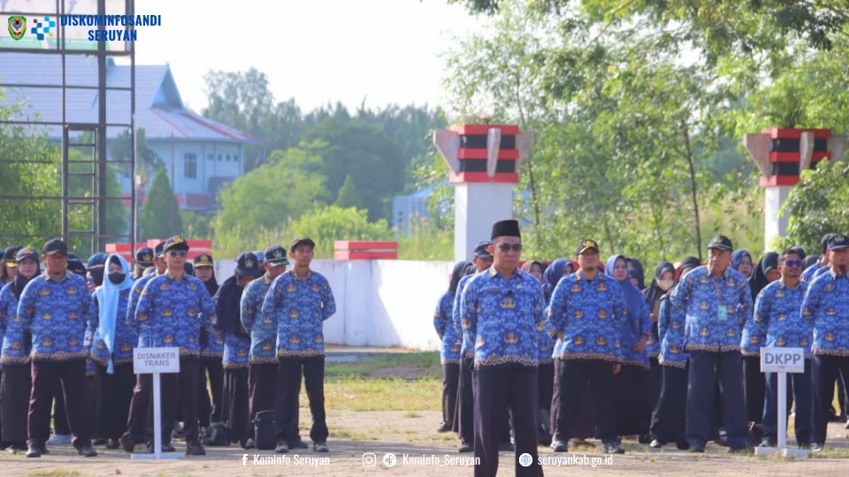 Apel Gabungan ASN, Bupati Seruyan Tekankan Disiplin Kerja