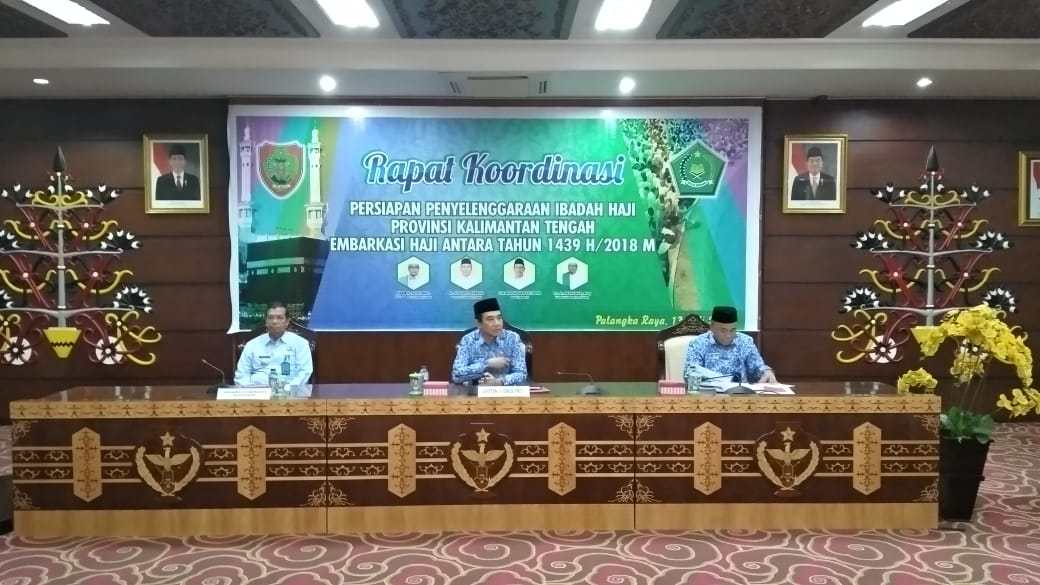 Kakanwil Kemenkumham Kalteng Hadiri Rakor Persiapan Penyelenggaraan Ibadah Haji Tahun 2018