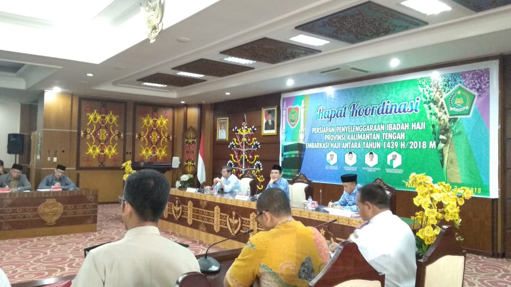 Kakanwil Kemenkumham Kalteng Hadiri Rakor Persiapan Penyelenggaraan Ibadah Haji Tahun 2018
