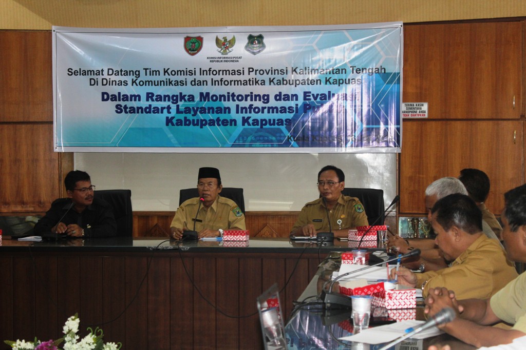 Tim Komisi Informasi Kunjungi Diskominfo Kapuas