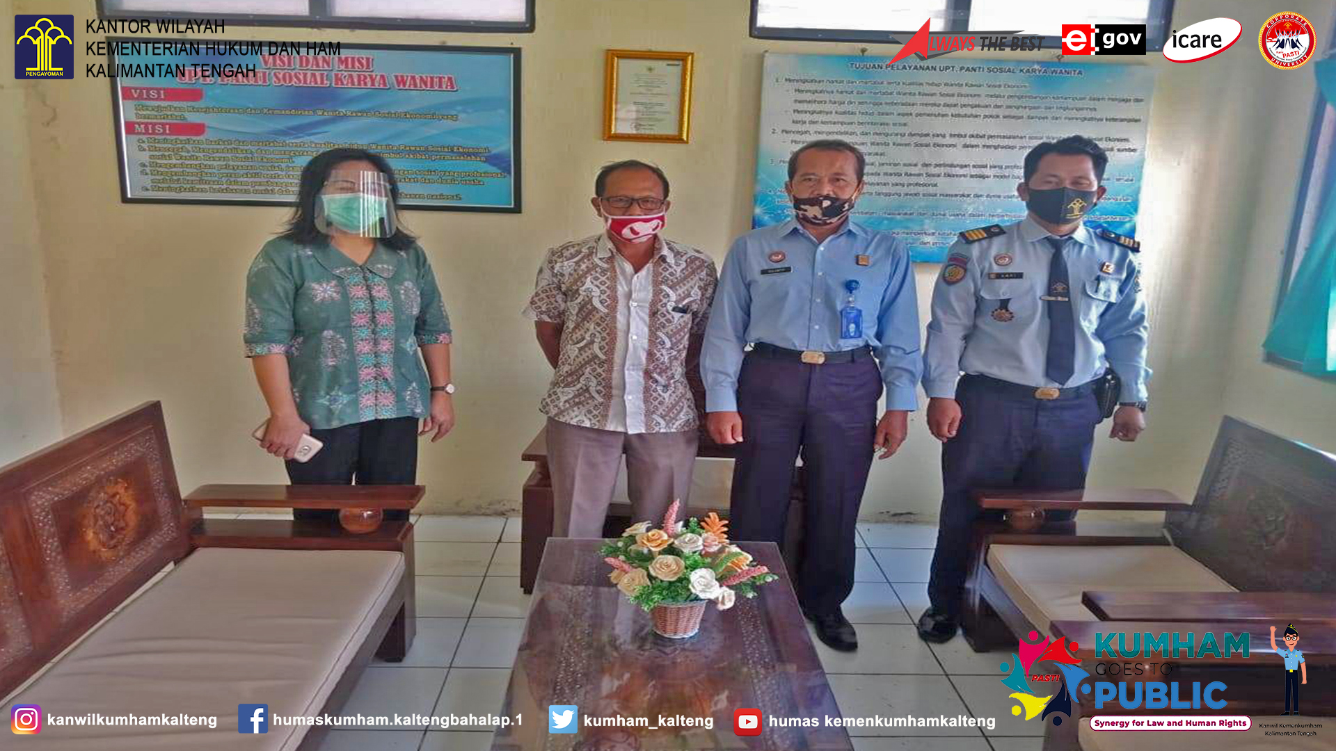 Jajaki Kerja Sama, Bapas Palangka Raya Koordinasi Dengan Dua Instansi