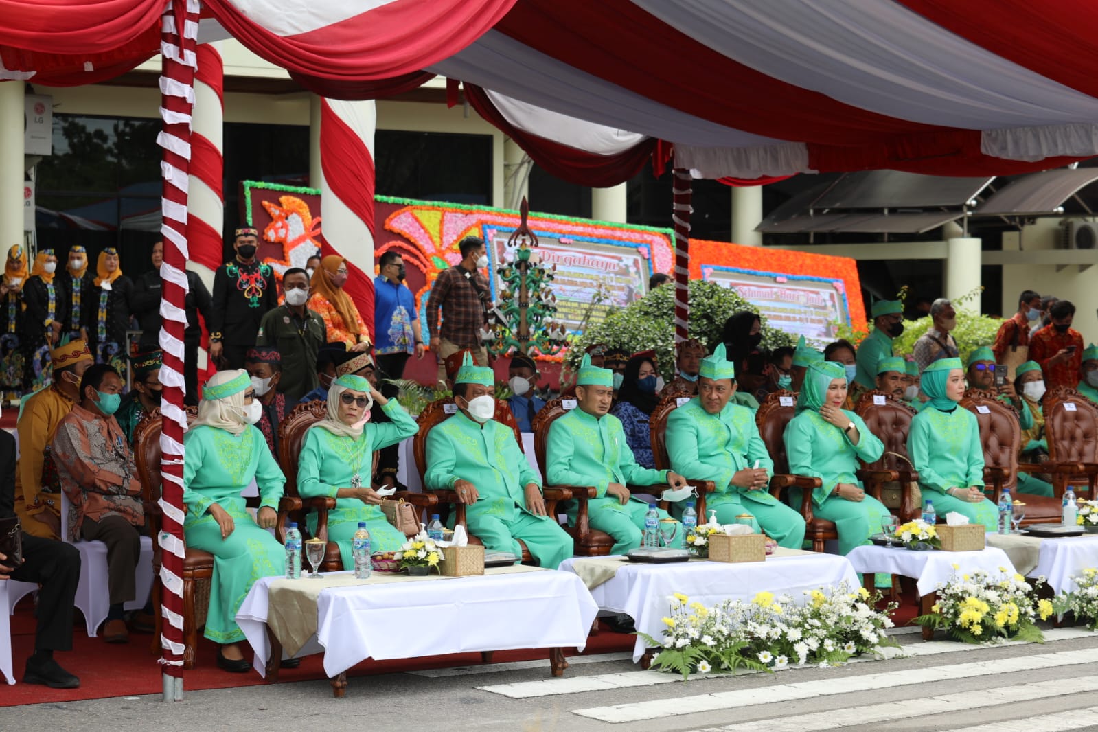 Wagub Kalteng Pimpin Upacara Peringatan Hari Jadi Pemerintah Kota Palangka Raya ke-57 dan Hari Jadi Kota Palangka Raya ke-65 Tahun 2022