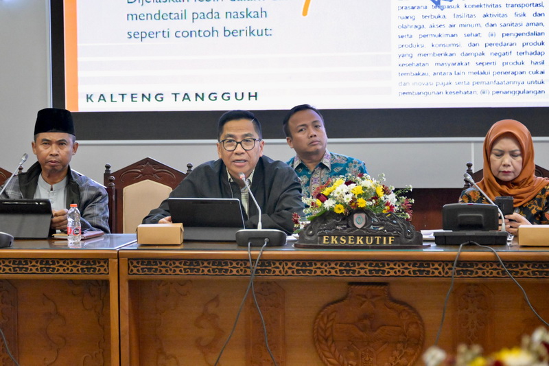 Kepala Bappedalitbang Paparkan RPJPD Prov. Kalteng Tahun 2025-2045