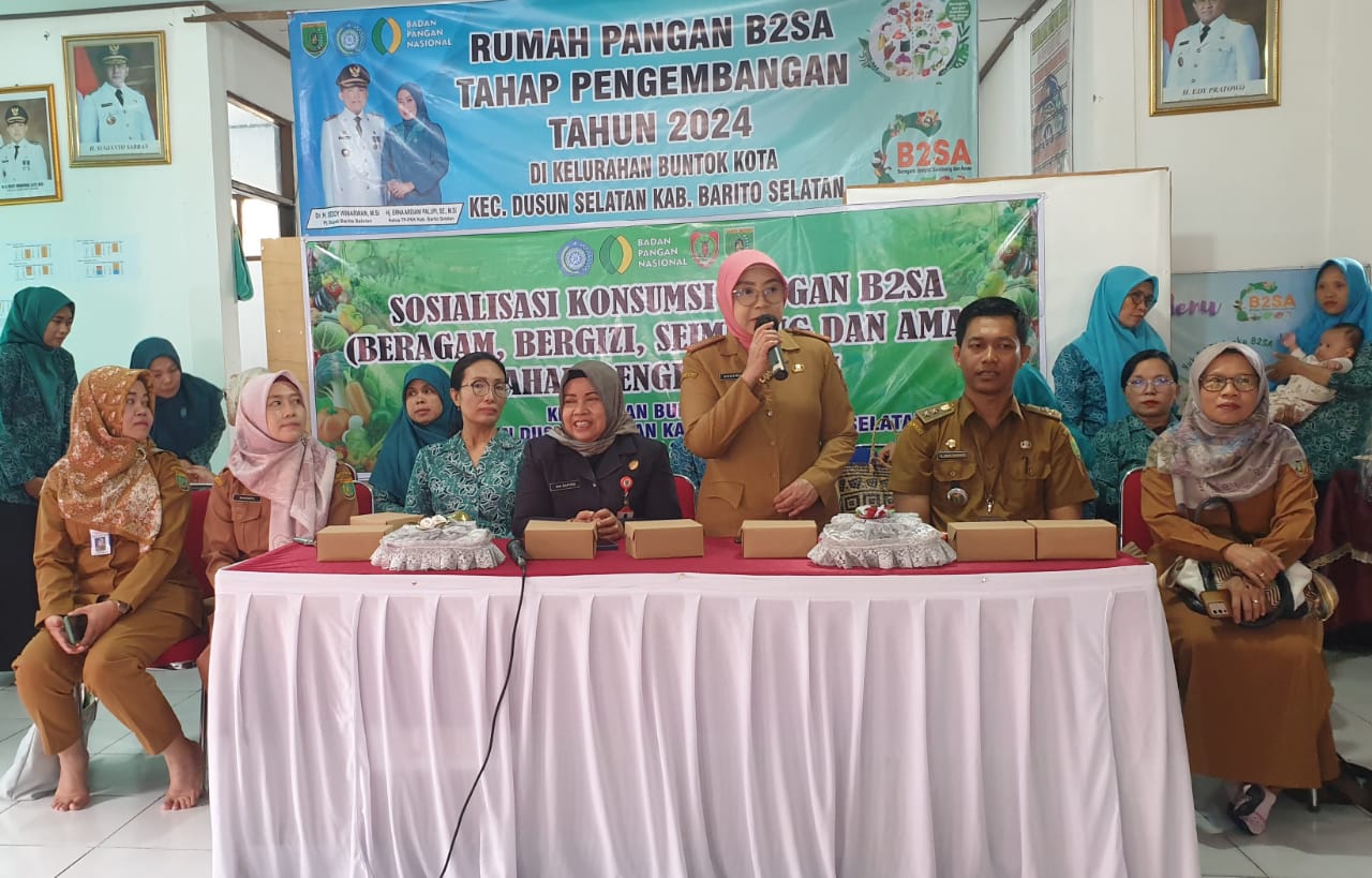 Dishanpang Prov. Kalteng Adakan Sosialisasi Konsumsi Pangan B2SA di Kab. Barsel