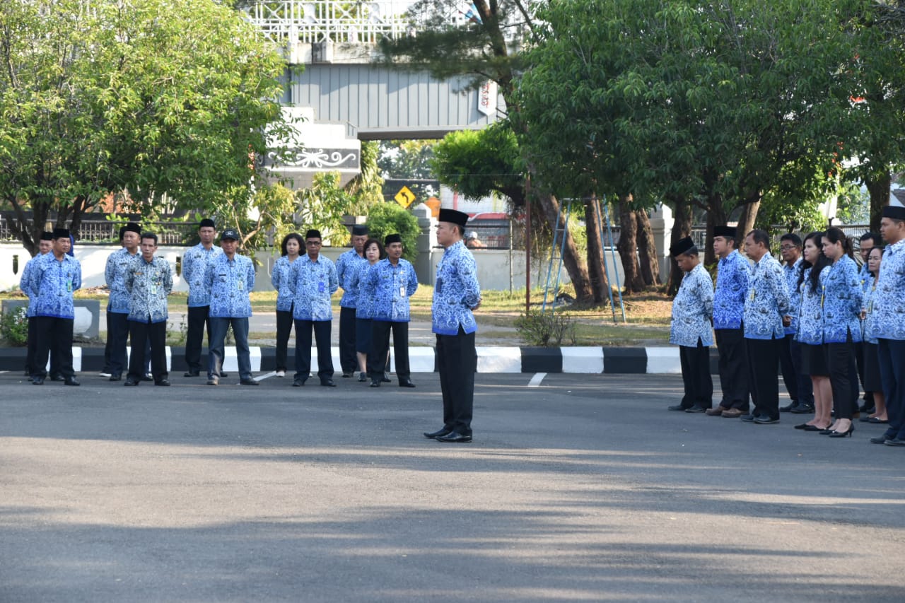 Dinas Kominfo dan Dinas Perhubungan Gelar Upacara Hari Kemerdekaan Republik Indonesia Ke-73